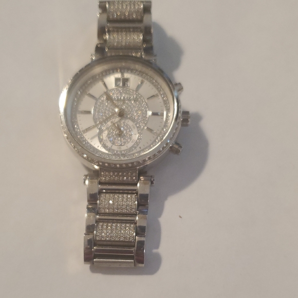 Michael Kors Womans Crystal /stainless Steel Watch. - Picture 1 of 6